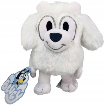 BLUEY BLUE PLUSZOWA LILA BIAŁY PIESEK MASKOTKA
