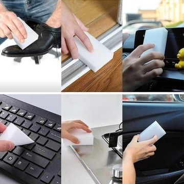 Волшебная губка для чистки пятен грязи 10х6х2 см.