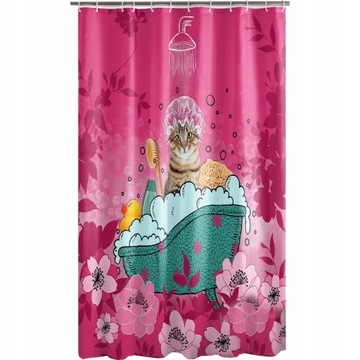 ZASŁONA PRYSZNICOWA ZASŁONKA POD PRYSZNIC KOTARA DO WANNY KURTYNA 180X200