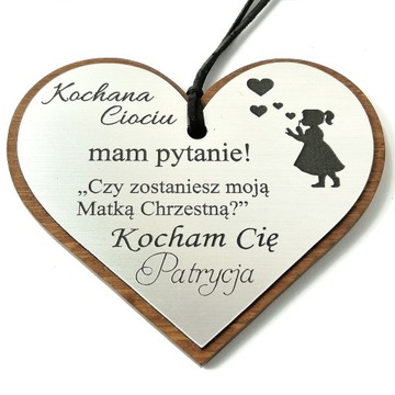 PYTANIE CIOCIU CZY ZOSTANIESZ MOJĄ MATKĄ CHRZESTNĄ
