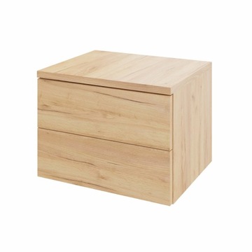 Szafka nocna wisząca z dwoma szufladami, click-on, szerokość 40 cm