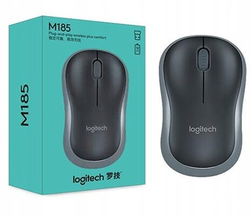 Logitech M185 Sivá bezdrôtová myš 910-002238