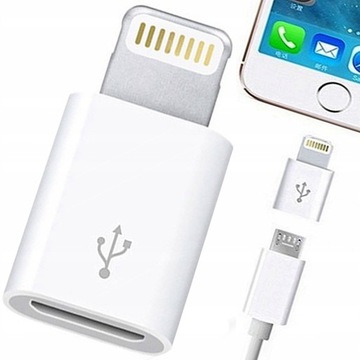 ADAPTER PRZEJŚCIÓWKA MICRO USB LIGHTNING IPHONE 1