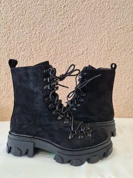 ЧЕРНЫЕ ЗАМШЕВЫЕ БОТИНКИ SEASTAR Размер 41