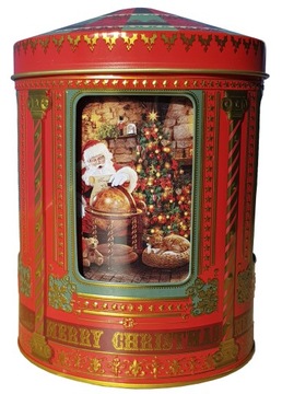 POZYTYWKA świąteczna METALOWA Pojemnik16x12 Boże Narodzenie
