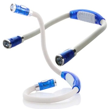 СВЕТОДИОДНАЯ ШЕЙНАЯ ЛАМПА ДЛЯ ЧТЕНИЯ КНИГ МОЩНАЯ, ГИБКАЯ ЛАМПА С АККУМУЛЯТОРНЫМ УПРАВЛЕНИЕМ