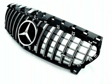 Эмблема, значок, логотип Mercedes Brabus, хромированная решетка