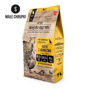 Загородная ферма сухая карма для собак индейки с ягненком, средние породы M 9 кг