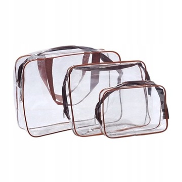 3 . Водонепроницаемые прозрачные косметички.