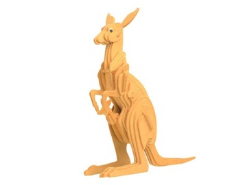 Kangur składanka drewniana puzzle 3D M017