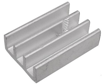 Aluminiowy radiator żebrowany TO220 TO126 17 x 11 x 5mm komplet 5 sztuk