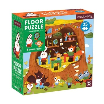 Puzzle podłogowe Leśna szkoła 2+ Mudpuppy