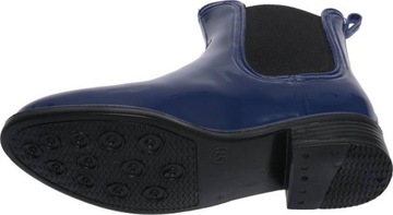 ЖЕНСКИЕ БОТИНКИ, УЗОР, темно-синие, 40