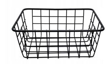 KOSZYK METALOWY DRUCIANY CZARNY ORGANIZER NA OWOCE WRZYWA PRZYPRAWY OZDOBY