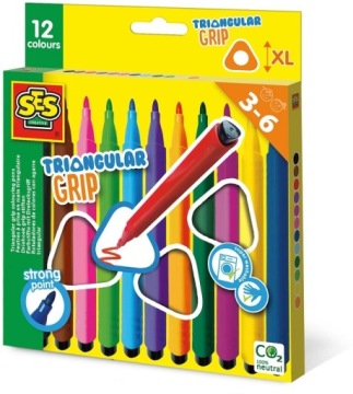 SES Creative Triangular Grip Розфарбовування PensMulticolor 1 count (Набір з 1