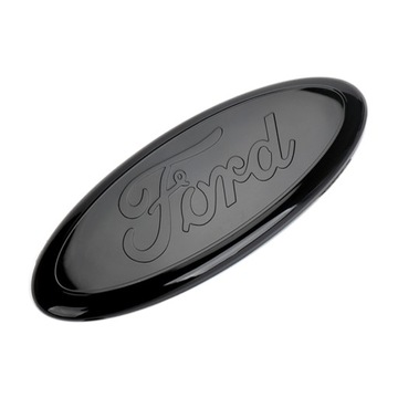 Emblemat znaczek tylna część samochodu logo Ford czarny 17.5*7.3cm