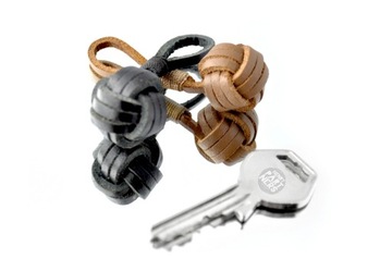 Кожаный брелок Брелок «Шар боцмана» Коричневый