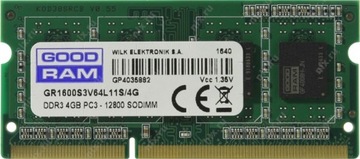 Pamięć 4GB RAM Niskonapięciowa GR1600S3V64L11S/4G