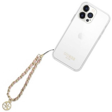 Подвеска Guess GUSTSASSK на ремешке для телефона черный/черный Подвеска-цепочка с металлическим логотипом