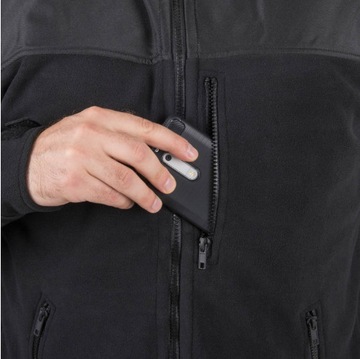 Bluza Męska Polarowa Polar Kurtka Helikon Classic Army Ciepła Czarna L