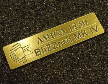 Amiga1230 Blizzard MK IV naklejka LOGO 49x13mm