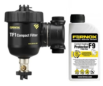 FERNOX TF1 COMPACT FILTR Magnetyczny Separator + Płyn Filter Protector F9