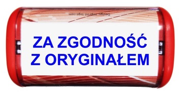 Pieczątka z napisem ZA ZGODNOŚĆ Z ORYGINAŁEM TRODAT 8912