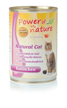 POWER OF NATURE KRÓLIK 400g PUSZKA KARMA DLA KOTA