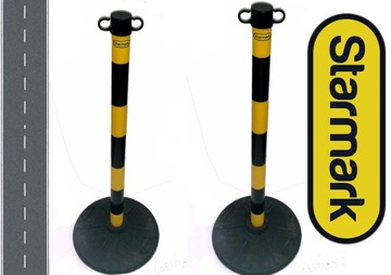 Łańcuch plastikowy 8mm 25 metrów żółto-czarny