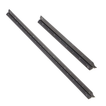 Треугольный инженерный масштаб Архитектурный масштаб Алюминиевые линейки Масштаб 15 см