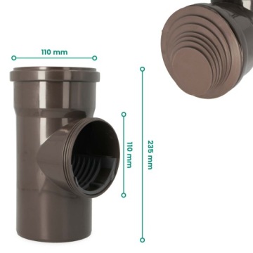 Очиститель водосточных труб 110 мм DRAIN PIPE REVISION SEAT 80x1 XN