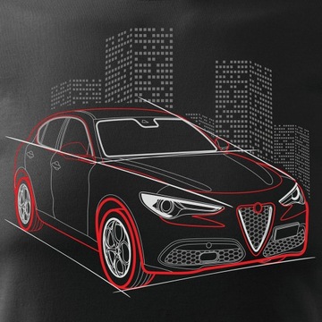 Koszulka z samochodem Alfa Romeo Stelvio na prezent