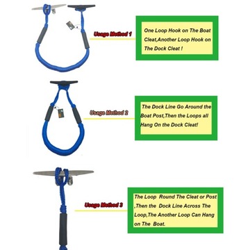 Гибкий якорный канат для лодки.