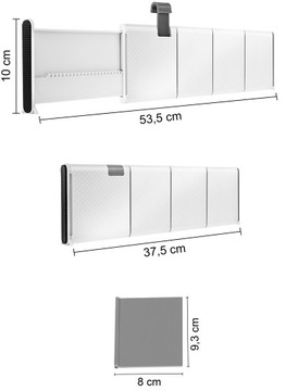 ОРГАНАЙЗЕР ДЛЯ БЕЛЬЯ. ОТДЕЛЕНИЯ ДЛЯ БЕЛЬЯ. 37,5-53,5 см