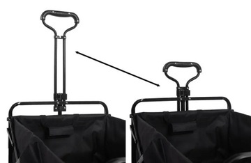 Туристическая тележка для сада и пляжа, складная, резиновые колеса, БЕСПЛАТНЫЙ чехол