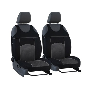 Pokrowce koszulki przód 1+1 Tuning 2 szare do Opel Meriva