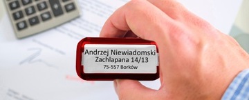 TRODAT 4912 ШТАМП ДЛЯ ДИЗАЙНА КОРПОРАТИВНОГО ЛИЧНОГО ОФИСА 6 СТРОК + ЛАСТИК