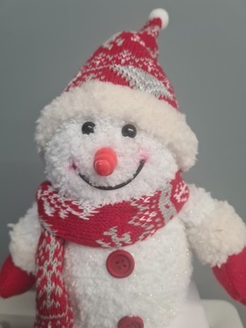 Светящийся светодиодный снеговик 25см.