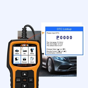 AD410 OBD2 Автомобильный диагностический сканер