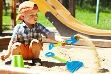 БОЛЬШАЯ ЛОПАТА И ГРАБЛИ ДЛЯ ПЛЯЖА ПЕСОЧНИЦА 44 СМ НАБОР ДЛЯ ДЕТЕЙ