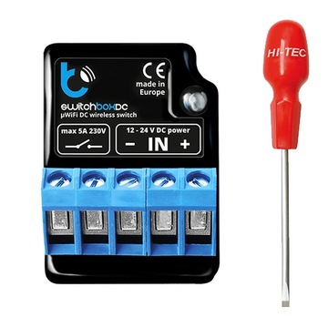 Włącznik 1kanałowy switchBoxDC 12/24V WiFi BLEBOX+