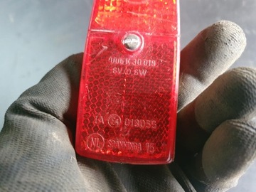 LAMPA ROWEROWA TYŁ TYLNA ORYGINAŁ OKAZJA STARY ZABYTKOWY ROWER