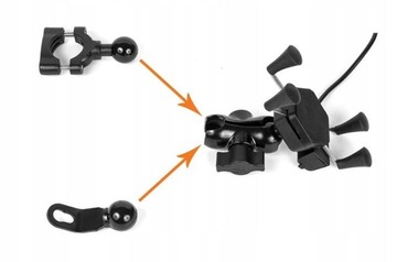 Мотоциклетный держатель для телефона в четыре руки с зарядным устройством USB