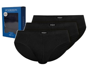 Slipy męskie Henderson Classic 3 pak. M czarne