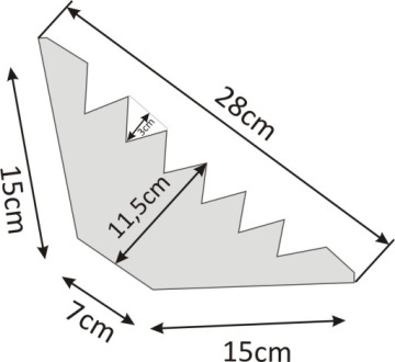 Акустическая панель бас-ловушка угловая 100х28см.