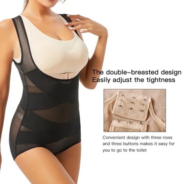 Women Bodysuit Briefs Full Body Shaper Underwear S