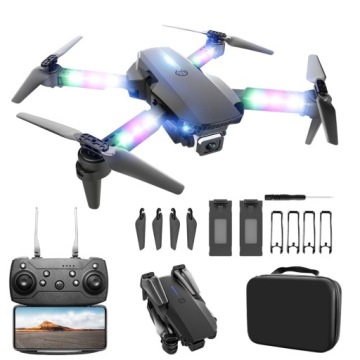 Rc Dron Se 2 Kamerami, Barevné Rameno S Led Světlem, Wifi Přenos 1800MAH