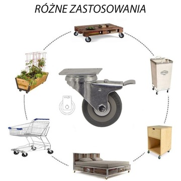 Комплект колёс фи 50 4 шт, шкаф, полка 42ППГУМ50