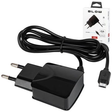 SZYBKA ŁADOWARKA SIECIOWA MICRO USB 5V/2,1A KABEL