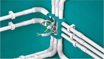 ЭЛЕКТРОМОНТАЖНАЯ ТРУБА ПРОЖЕКТОРНАЯ РОЗЕТКА RLM 20 ШТ.